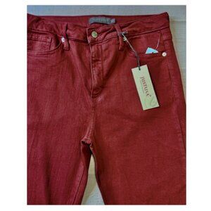 Just USA Jeans Women's 29 Skinny Jeans Dark Red NEW WITH TAGS! $24